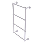  Dottingham Collection 4-Tier 24'' Ladder Towel Bar with Grooved Detail in Satin Chrome, 26-5/16'' W x 5-5/16'' D x 34-3/16'' H