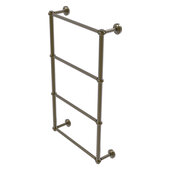  Dottingham Collection 4-Tier 24'' Ladder Towel Bar with Twisted Detail in Antique Brass, 26-5/16'' W x 5-5/16'' D x 34-3/16'' H