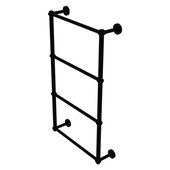  Dottingham Collection 4-Tier 24'' Ladder Towel Bar with Twisted Detail in Matte Black, 26-5/16'' W x 5-5/16'' D x 34-3/16'' H