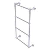  Dottingham Collection 4-Tier 24'' Ladder Towel Bar with Twisted Detail in Satin Chrome, 26-5/16'' W x 5-5/16'' D x 34-3/16'' H