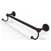  Dottingham Collection 18'' Towel Bar with Integrated Hooks in Antique Bronze, 20-1/4'' W x 6'' D x 4-1/2'' H