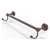  Dottingham Collection 18'' Towel Bar with Integrated Hooks in Antique Copper, 20-1/4'' W x 6'' D x 4-1/2'' H