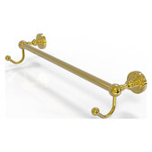  Dottingham Collection 18'' Towel Bar with Integrated Hooks in Polished Brass, 20-1/4'' W x 6'' D x 4-1/2'' H