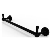  Dottingham Collection 18'' Towel Bar with Integrated Peg Hooks in Matte Black, 20-1/4'' W x 3-13/16'' D x 3-5/16'' H