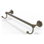  Dottingham Collection 24'' Towel Bar with Integrated Hooks in Antique Brass, 26-1/4'' W x 6'' D x 4-1/2'' H