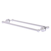  Dottingham Collection 24'' Back to Back Shower Door Towel Bar in Polished Chrome, 26-5/16'' W x 7-13/16'' D x 2-5/16'' H