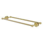  Dottingham Collection 24'' Back to Back Shower Door Towel Bar in Satin Brass, 26-5/16'' W x 7-13/16'' D x 2-5/16'' H