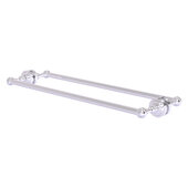  Dottingham Collection 24'' Back to Back Shower Door Towel Bar in Satin Chrome, 26-5/16'' W x 7-13/16'' D x 2-5/16'' H
