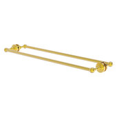  Dottingham Collection 30'' Back to Back Shower Door Towel Bar in Polished Brass, 32-5/16'' W x 7-13/16'' D x 2-5/16'' H