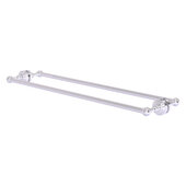  Dottingham Collection 30'' Back to Back Shower Door Towel Bar in Satin Chrome, 32-5/16'' W x 7-13/16'' D x 2-5/16'' H