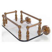  Dottingham Collection Wall Mounted Glass Guest Towel Tray in Brushed Bronze, 10-1/4'' W x 8'' D x 4-1/2'' H