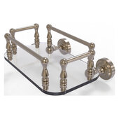  Dottingham Collection Wall Mounted Glass Guest Towel Tray in Antique Pewter, 10-1/4'' W x 8'' D x 4-1/2'' H