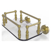  Dottingham Collection Wall Mounted Glass Guest Towel Tray in Satin Brass, 10-1/4'' W x 8'' D x 4-1/2'' H