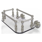  Dottingham Collection Wall Mounted Glass Guest Towel Tray in Satin Nickel, 10-1/4'' W x 8'' D x 4-1/2'' H