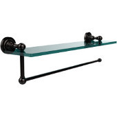  Dottingham Collection Paper Towel Holder with 22 Inch Glass Shelf, Oil Rubbed Bronze