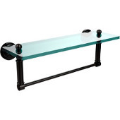  Dottingham Collection 16'' Glass Shelf with Towel Bar, Premium Finish, Oil Rubbed Bronze