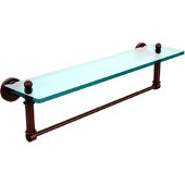  Dottingham Collection 22'' Glass Shelf with Towel Bar, Premium Finish, Antique Copper