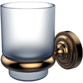  Dottingham Collection Glass Tumbler with Wall Mounted Holder, Premium Finish, Brushed Bronze