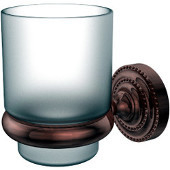  Dottingham Collection Glass Tumbler with Wall Mounted Holder, Premium Finish, Antique Copper
