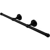  Dottingham Collection Wall Mounted Horizontal Guest Towel Holder, Matte Black