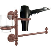  Dottingham Collection Hair Dryer Holder and Organizer, Antique Copper