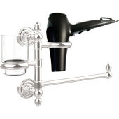  Dottingham Collection Hair Dryer Holder and Organizer, Polished Chrome