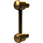  F-20 Series Cabinet Hardware 4'' W Pull with Knob Ends in Polished Brass (Standard Finish), Available in Multiple Finishes