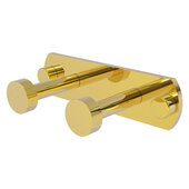  Fresno Collection 2-Position Multi Hook in Polished Brass, 5-1/2'' W x 2-5/8'' D x 1-1/2'' H
