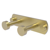  Fresno Collection 2-Position Multi Hook in Satin Brass, 5-1/2'' W x 2-5/8'' D x 1-1/2'' H