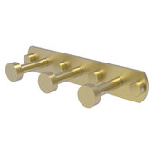 Fresno Collection 3-Position Multi Hook in Satin Brass, 8'' W x 2-5/8'' D x 1-1/2'' H