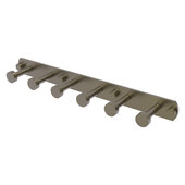  Fresno Collection 6-Position Tie and Belt Rack in Antique Brass, 15-1/2'' W x 2-5/8'' D x 1-1/2'' H