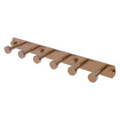  Fresno Collection 6-Position Tie and Belt Rack in Brushed Bronze, 15-1/2'' W x 2-5/8'' D x 1-1/2'' H