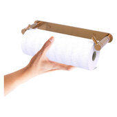  Fresno Collection Wall Mounted Rollerless Paper Towel Holder in Brushed Bronze, 14'' W x 4-1/8'' D x 1-1/2'' H