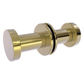  Fresno Collection Pair of Round Knobs For Back to Back on Shower Door in Unlacquered Brass, 1-3/4'' Diameter x 2'' D x 1-3/4'' H