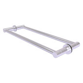  Fresno Collection Pair of Towel Bars For Back to Back On Glass Panel in Satin Chrome, 24'' W x 3'' D x 1-3/4'' H