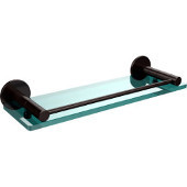  Fresno Collection 16'' Glass Shelf with Gallery Rail, Premium Finish, Oil Rubbed Bronze
