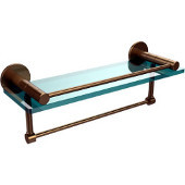  Fresno Collection 16'' Shelf w/Gallery Rail and Towel Bar, Premium Finish, Brushed Bronze