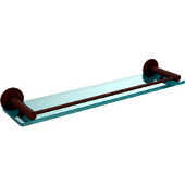  Fresno Collection 22'' Glass Shelf with Gallery Rail, Premium Finish, Rustic Bronze