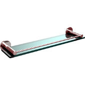  Fresno Collection 22'' Glass Shelf with Gallery Rail, Standard Finish, Polished Chrome