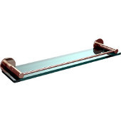  Fresno Collection 22'' Glass Shelf with Gallery Rail, Premium Finish, Polished Nickel
