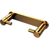  Fresno Collection Rollerless Toilet Paper Holder in Polished Brass, 7'' W x 4'' D x 1'' H