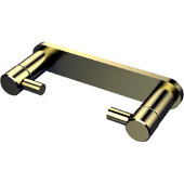  Fresno Collection Rollerless Toilet Paper Holder in Satin Brass, 7'' W x 4'' D x 1'' H