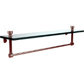 Foxtrot Collection 22'' Shelf with Towel Bar, Premium Finish, Polished Nickel