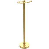  Free Standing Toilet Tissue Holder, Unlacquered Brass