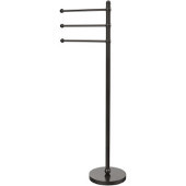  49 Inch Towel Stand with 3 Pivoting Arms, Oil Rubbed Bronze