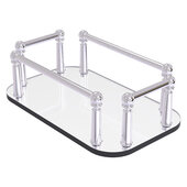  Guest Towel Holders Collection Vanity Top Glass Guest Towel Tray in Polished Chrome, 10-1/4'' W x 6-1/8'' D x 3-5/8'' H