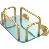  Skyline Wall Mounted Guest Towel Holder, Unlacquered Brass