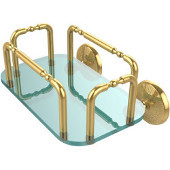 Monte Carlo Wall Mounted Guest Towel Holder, Unlacquered Brass