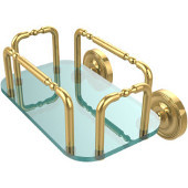  Prestige Wall Mounted Guest Towel Holder, Unlacquered Brass
