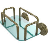  Que New Wall Mounted Guest Towel Holder, Antique Brass